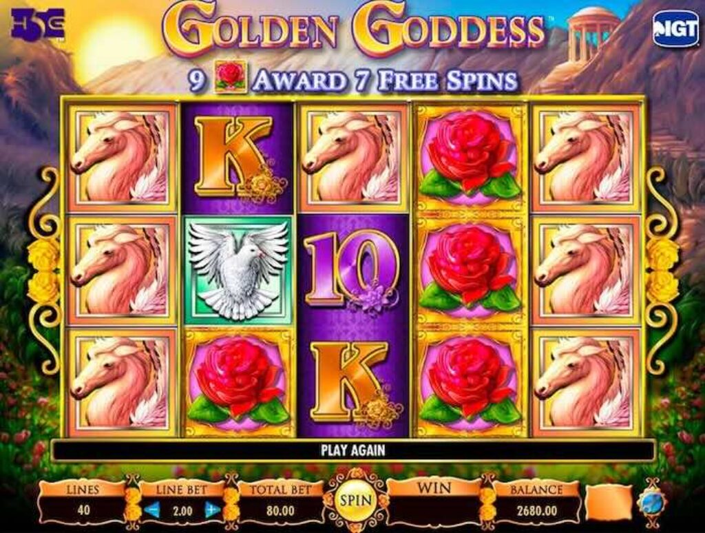 Golden goddess slot design and bonus features