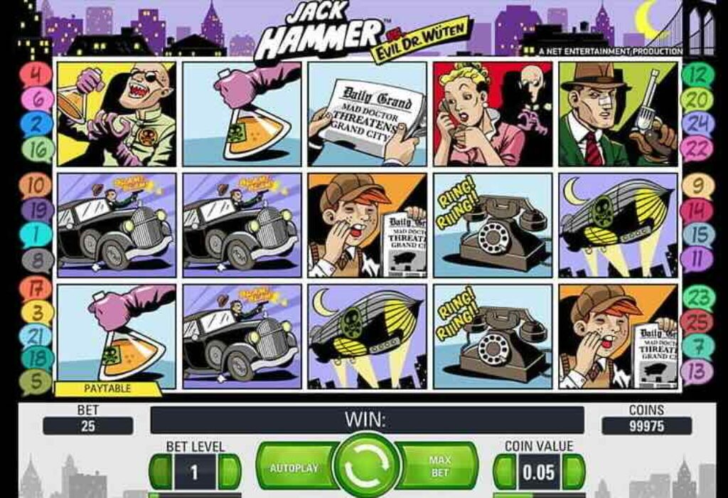 Jack Hammer - Comic Book Style Gameplay and Storyline