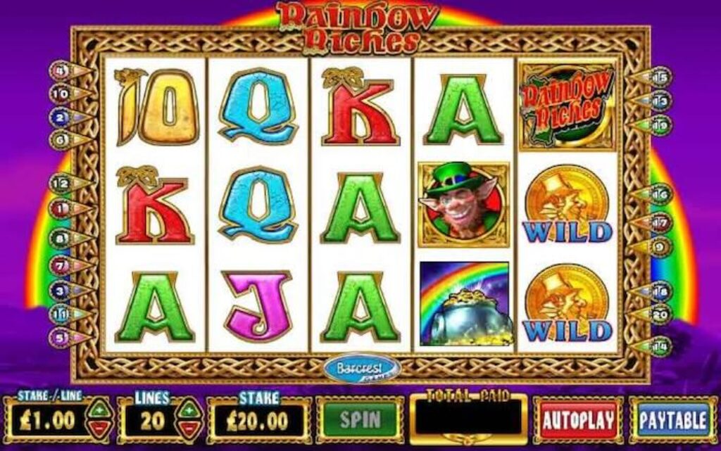 Rainbow Riches Slot Scatter Symbols & Bonus Games